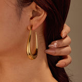 Hollow U-Shaped Stud Earrings