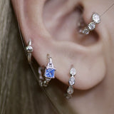 Cool Blue Stackable Ear Cuff