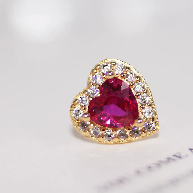 Sweet Heart Bow Stud