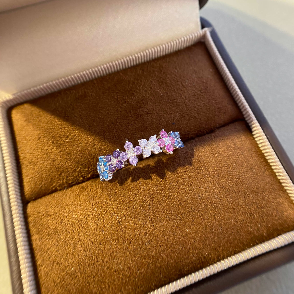 925 Sterling Silver Daisy Flower Ring