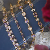 Midsummer Night’s Dream Purple Zircon Bracelet – Unique Vintage-Inspired Luxury Jewelry