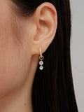 S925 Sterling Silver Hoop Earrings with 5A Zircon