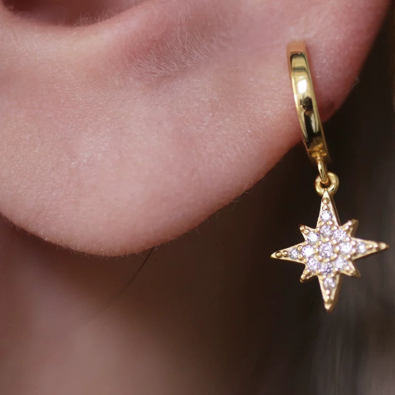 North Star Tassel Ear Cuff 925 Sterling Silver