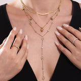 Stainless Steel Bear Heart Necklace, Bracelet & Anklet with Y-Tassel Choker