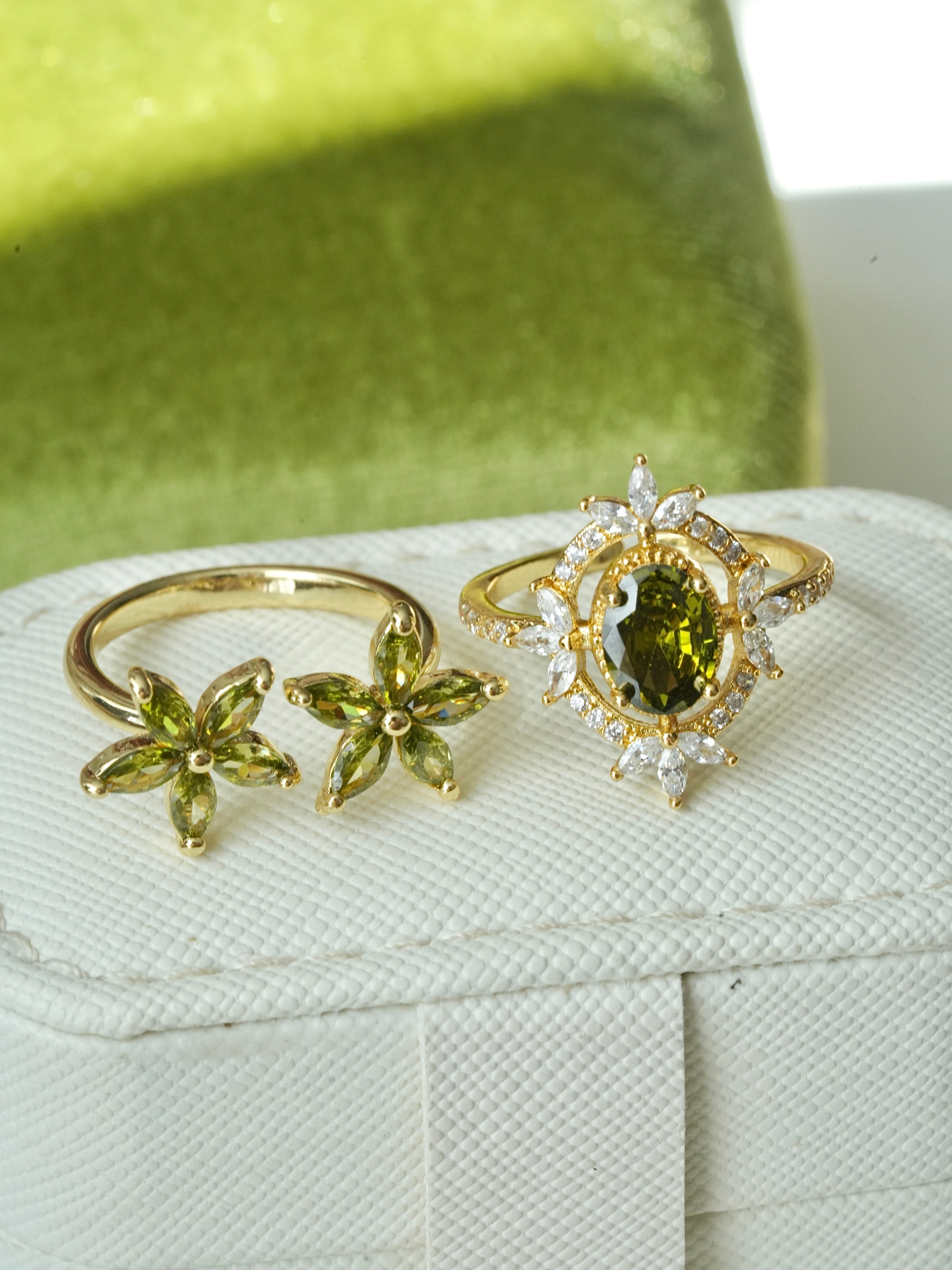 art deco cocktail ring