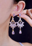 retro chandelier earrings
