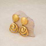 Geometric Hollow Pendant Earrings