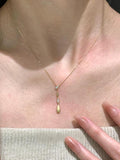 minimalist gold necklace