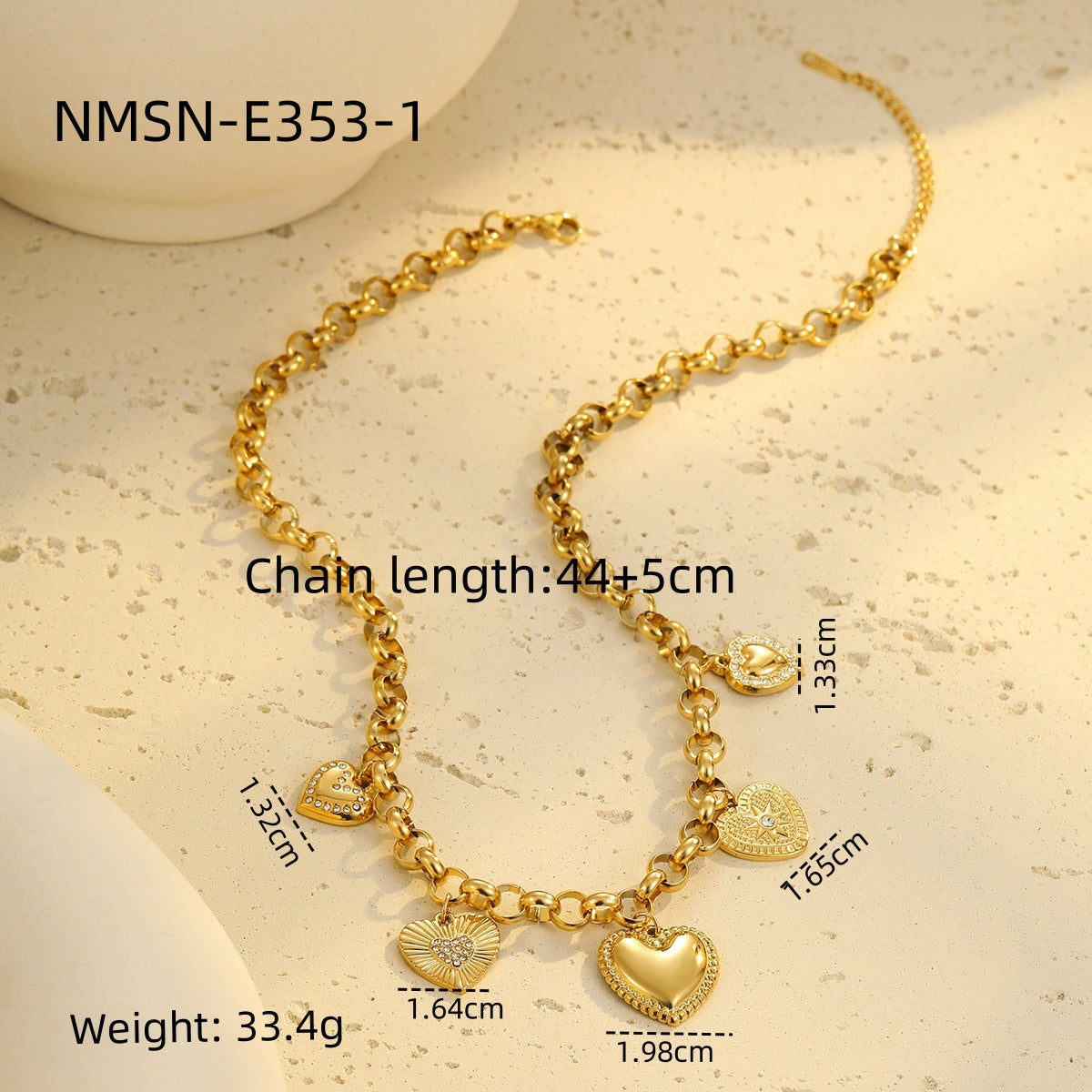 Heart Pendant Necklace & Bracelet – Delicate Design, Elegant & Chic