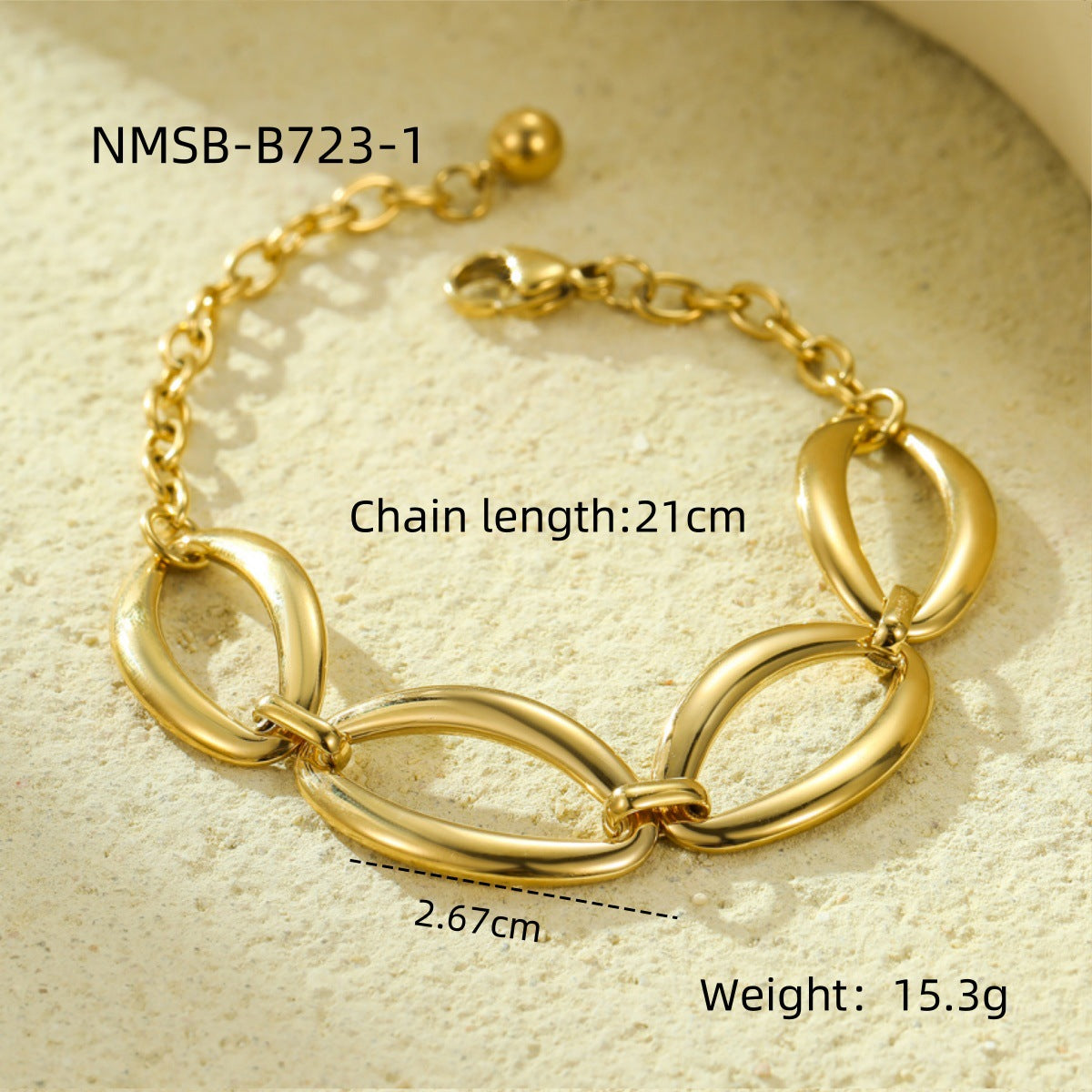 Geometric Oval & Circle Necklace & Bracelet – Minimalist, Elegant Design