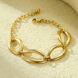 Geometric Oval & Circle Necklace & Bracelet – Minimalist, Elegant Design