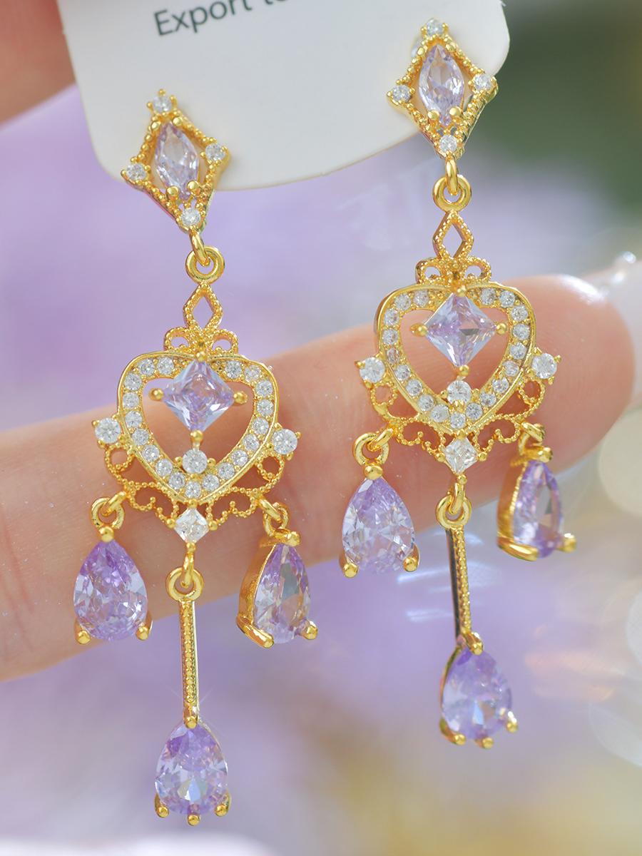 retro chandelier earrings