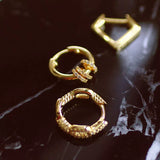 Vintage Pavé Cartilage Hoop Sterling Silver