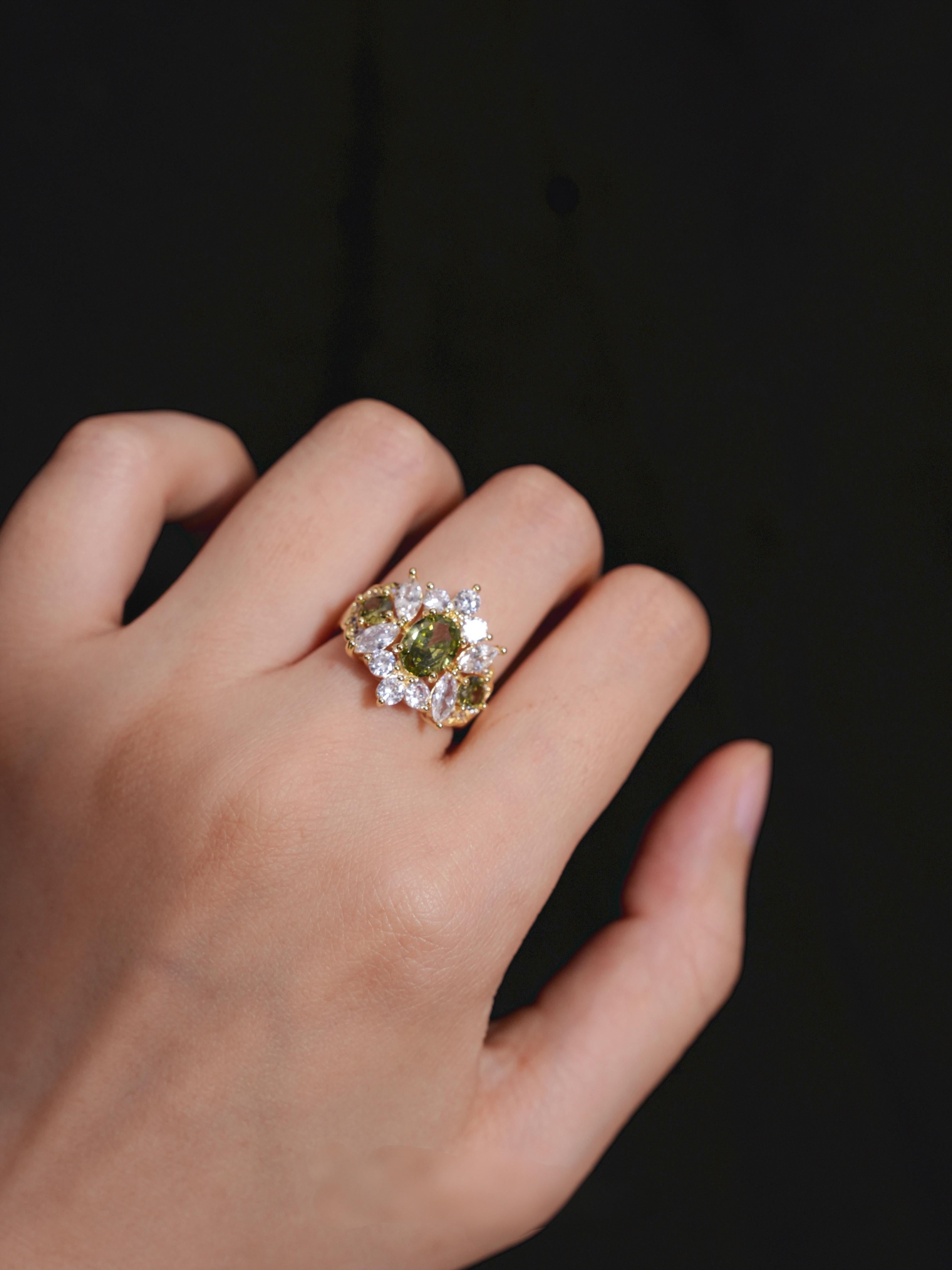 art deco cocktail ring