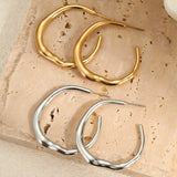 C-Shaped Hoop Earring