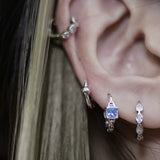 Cool Blue Stackable Ear Cuff