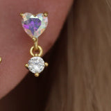 Candy Pink Heart Hoop