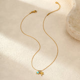 Colorful Starfish Pendant Necklace
