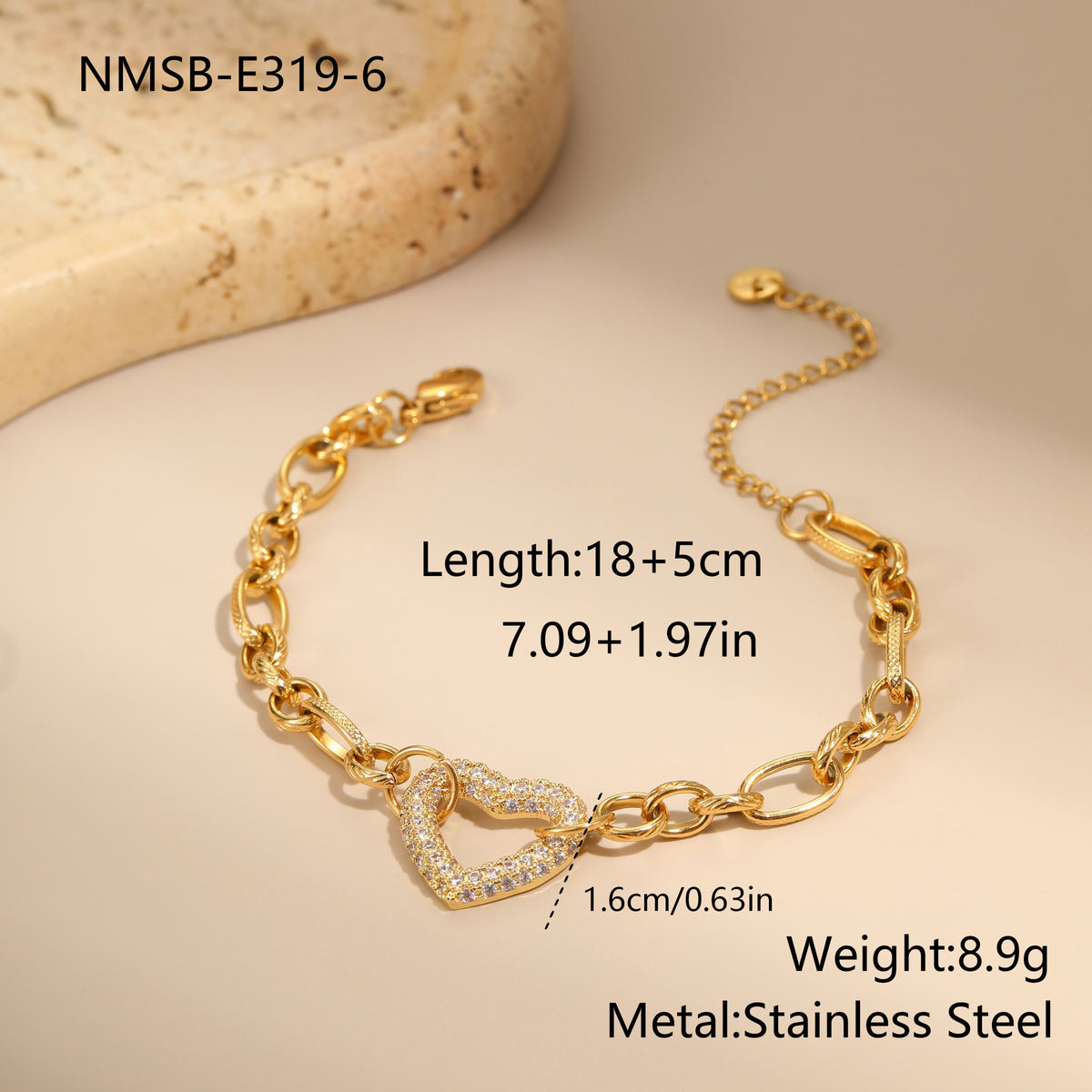 Dainty Stainless Steel Star Bracelet – Minimalist, Non-Tarnish, Chic Everyday Jewelry