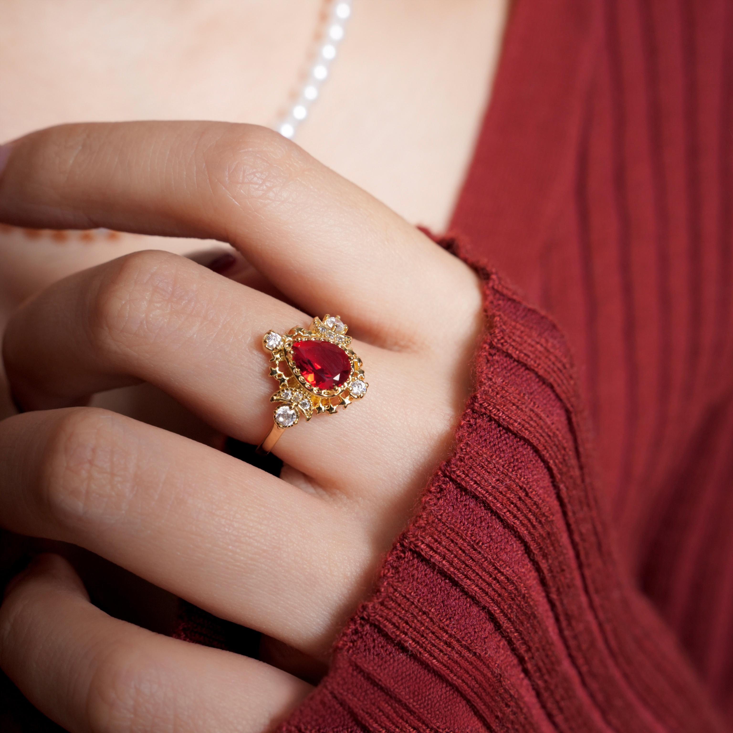 art deco cocktail ring