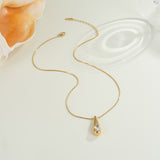 Waterdrop Pendant Necklace Stud