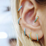 Blue Baroque Cartilage Hoop