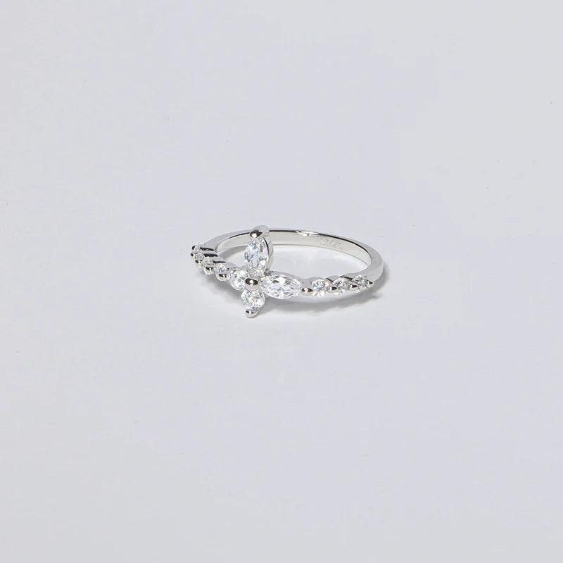 S925 Sterling Silver Butterfly Ring