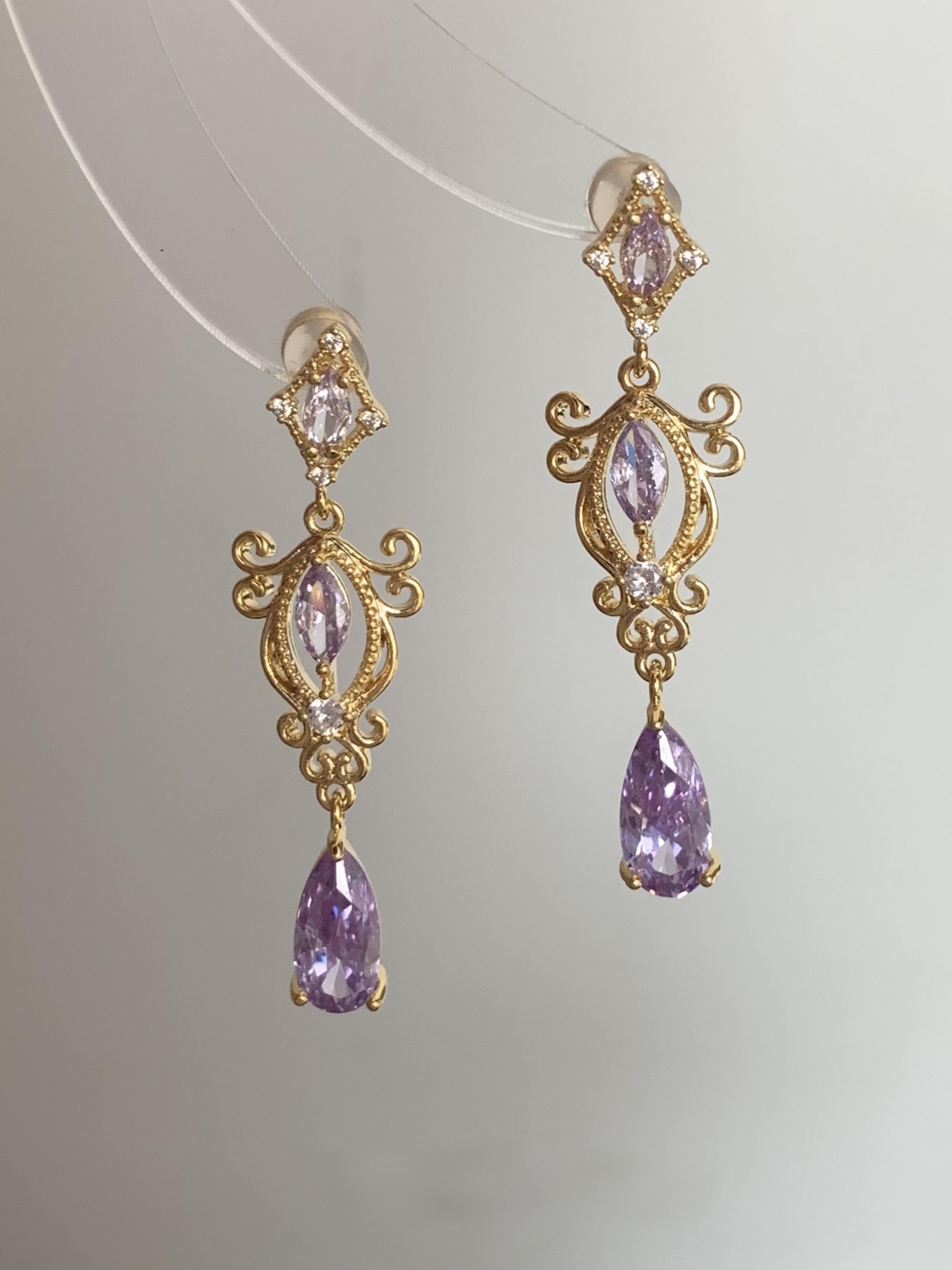 bridal teardrop earrings