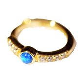 Baroque CZ Sterling Silver Ear Cuff