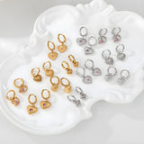 Heart-Shaped Drop Earrings