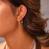 Dainty Rhinestone Drop Earring