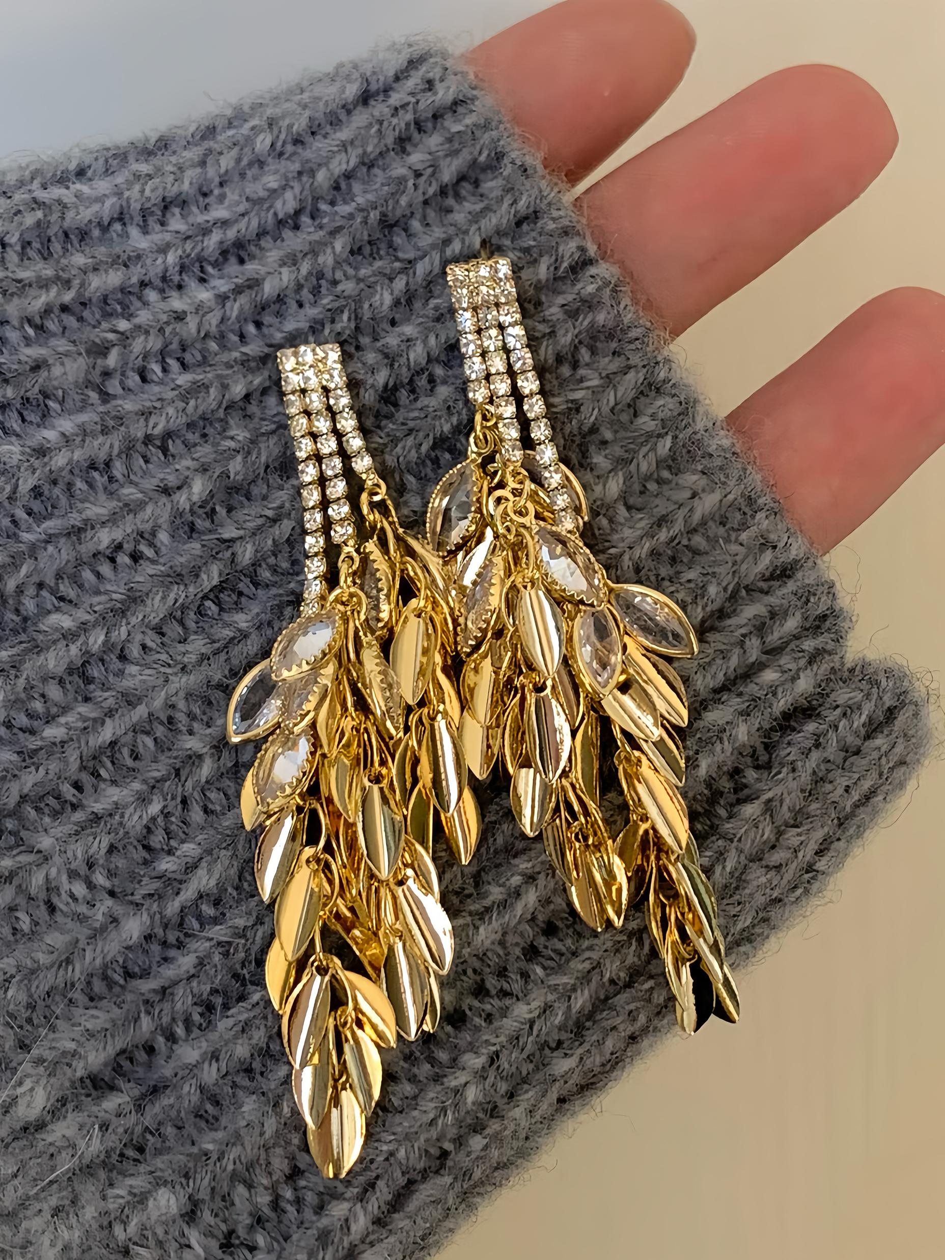 art deco dangle earrings