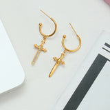 Sword Cross Earrings