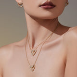 Swan & Heart CZ Jewelry Set – Stainless Steel Ring, Earrings & Necklace