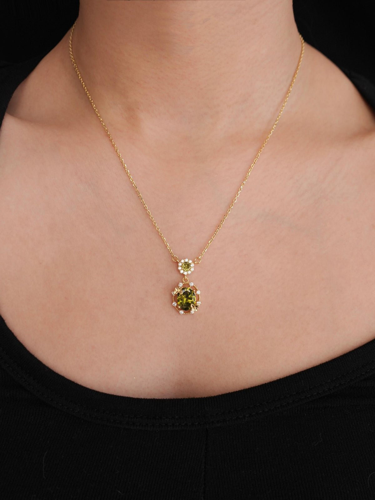 art deco pendant necklace