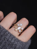 pearl cluster ring