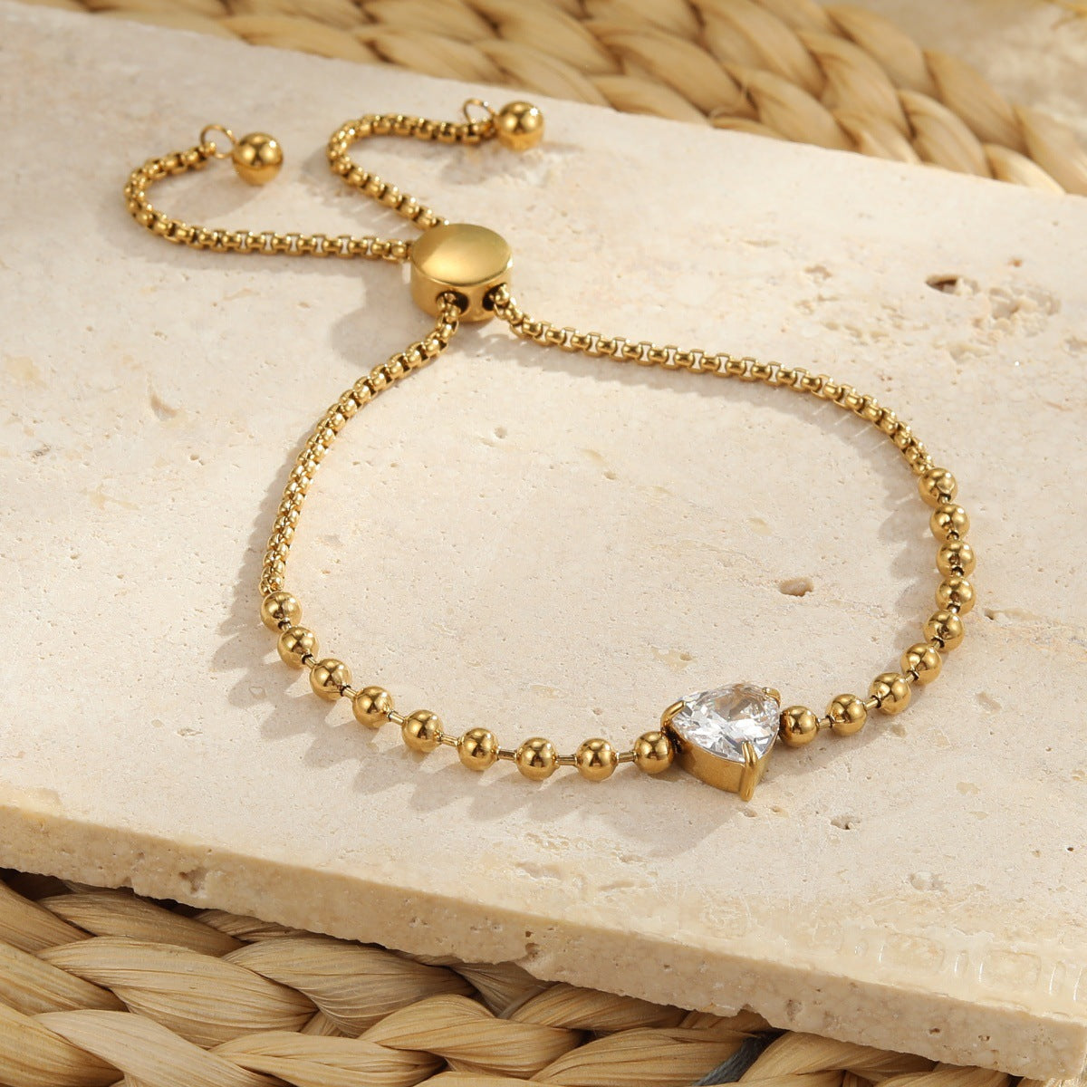 Geometric Zircon Bracelet