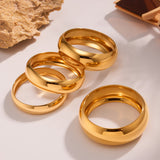 Polished Sphere Wide Bangle