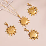 Sparkling "MOM" Letter Necklace with Sunflower Pendant – 18K Gold Plated Zircon, Perfect Mother’s Day Gift
