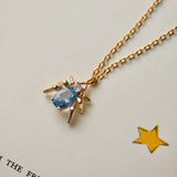 Original “Blue Rose Never Sleeps” Collection – Unique Blue Spider Jewelry (Stud Earrings, Ear Cuff, Adjustable Ring)