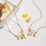 Paperclip Charms Necklace