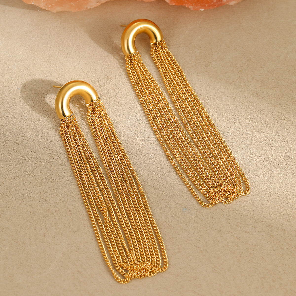 C Shape Tassel Earring
