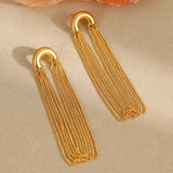 C Shape Tassel Earring