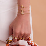 Zircon Puppy Zodiac Jewelry – 18K Gold Plated Stainless Steel Necklace, Bracelet, Ring & Earrings