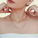 Handmade Lapis Lazuli Beaded Choker Necklace