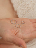 S925 Sterling Silver Minimalist Thin Hoop Earrings