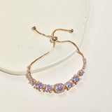 Midsummer Night’s Dream Purple Zircon Butterfly Bracelet