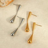 Minimalist Geometric Teardrop Earrings
