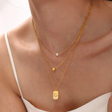 Star & Pearl Layered Necklace