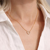 Sparkling Heart Necklace & Bracelet